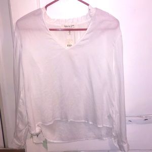 NWT Cloth & Stone by Anthropologie ruffle neck top
